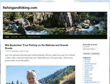 Tablet Screenshot of fishingandhiking.com